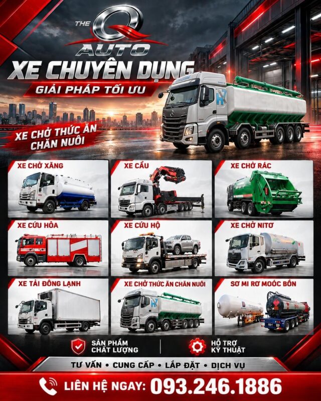 THE Q AUTO – Giải pháp xe chuyên dụng – Liên hệ 093.246.1886